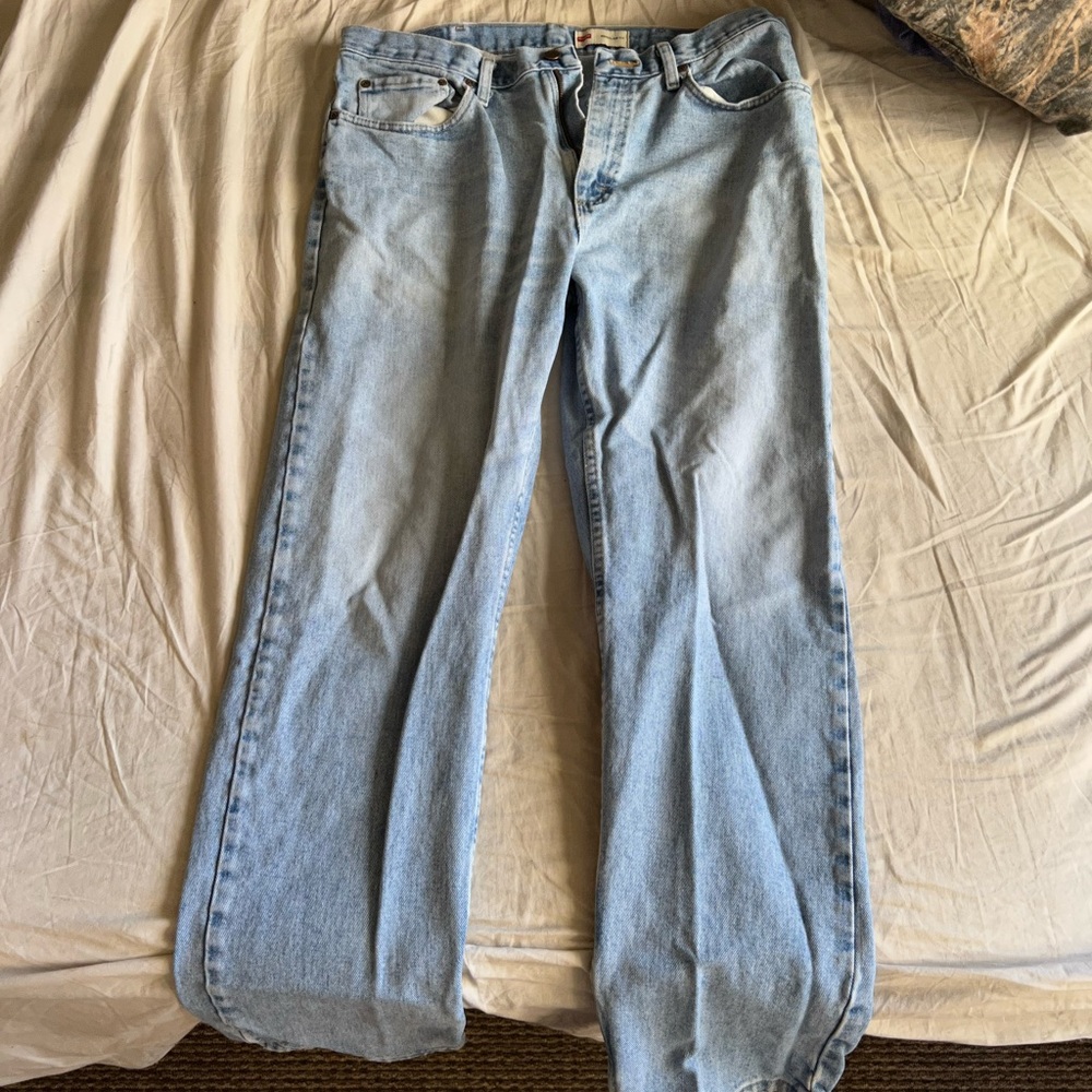 Wrangler men’s straight fit jeans, vintage worn